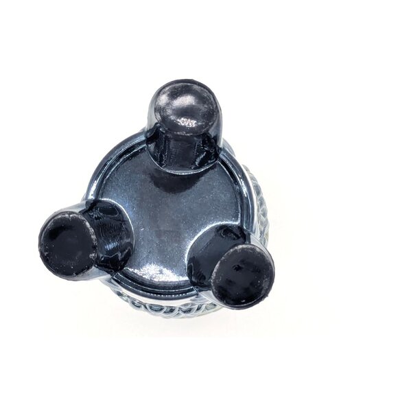 Unique Vintage Northwood Grape and Cable Cobalt Blue and Gold Art Glass Hatpin V - Picture 3 of 10